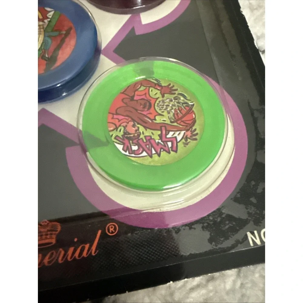 Pogs 1994 Crystal Slammer Whammers NOS Imperial Sealed Super Touch Acrylic 7451